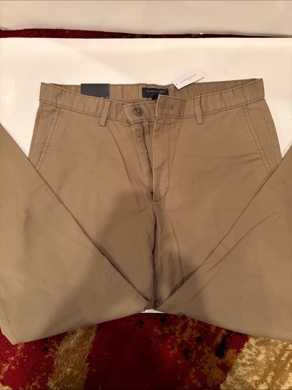 Banana Republic Men's Tan Chino Pants - Straight Leg